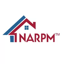 The narpm logo on a white background for fire damage remediation experts.